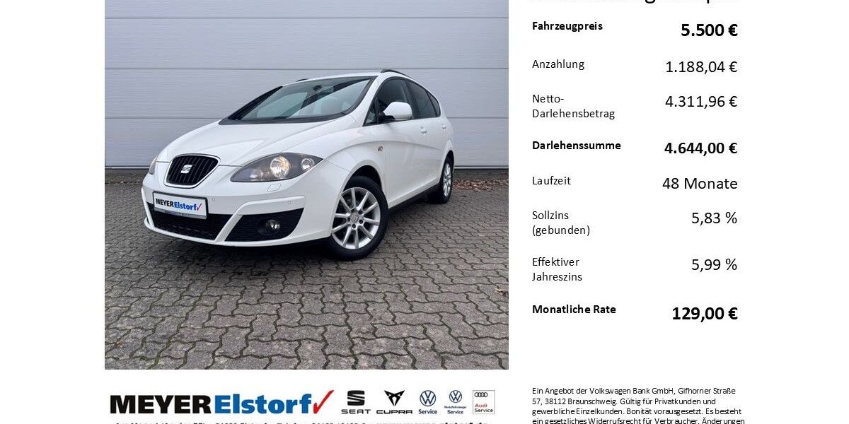 Seat Altea 188.000 km 5.500 &euro; Neu Wulmstorf 21629