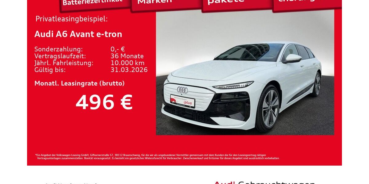 Audi A6 e-tron 9.437 km 55.460 &euro; Hamburg 22419
