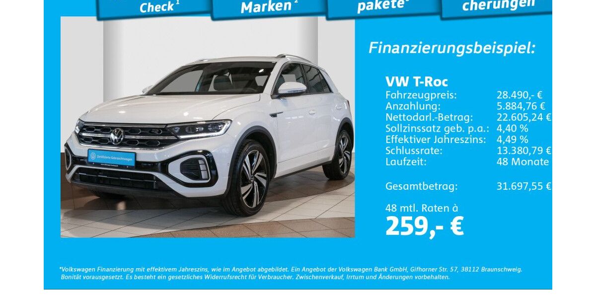 VW T-Roc 41.184 km 26.990 &euro; Glinde 21509