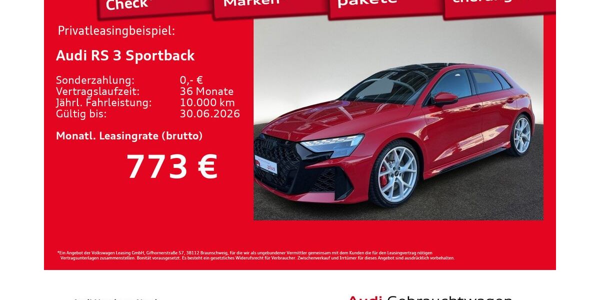 Audi RS3 3.950 km 67.760 &euro; Hamburg 22419