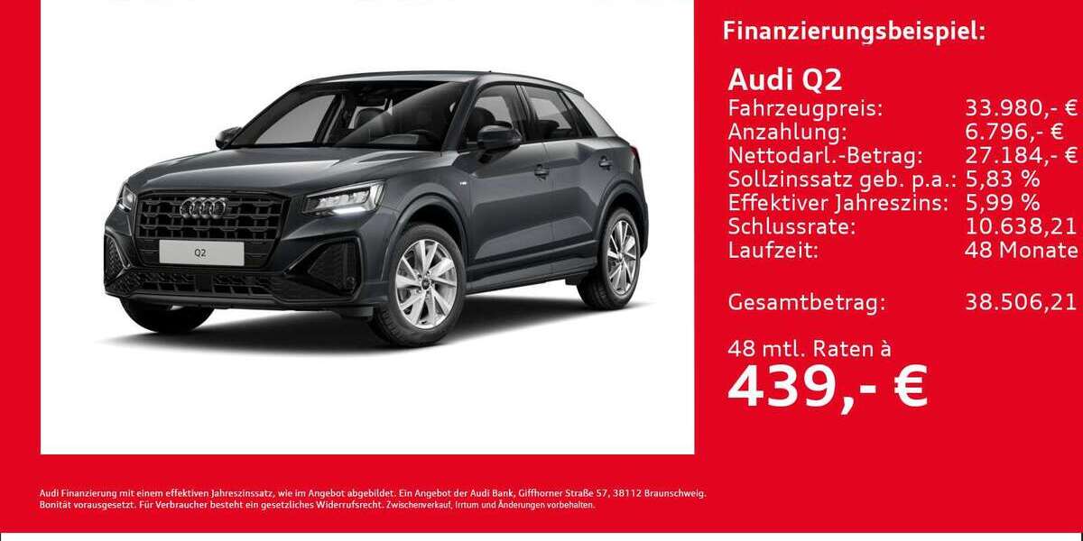 Audi Q2 17.423 km 33.980 &euro; Hamburg 22419