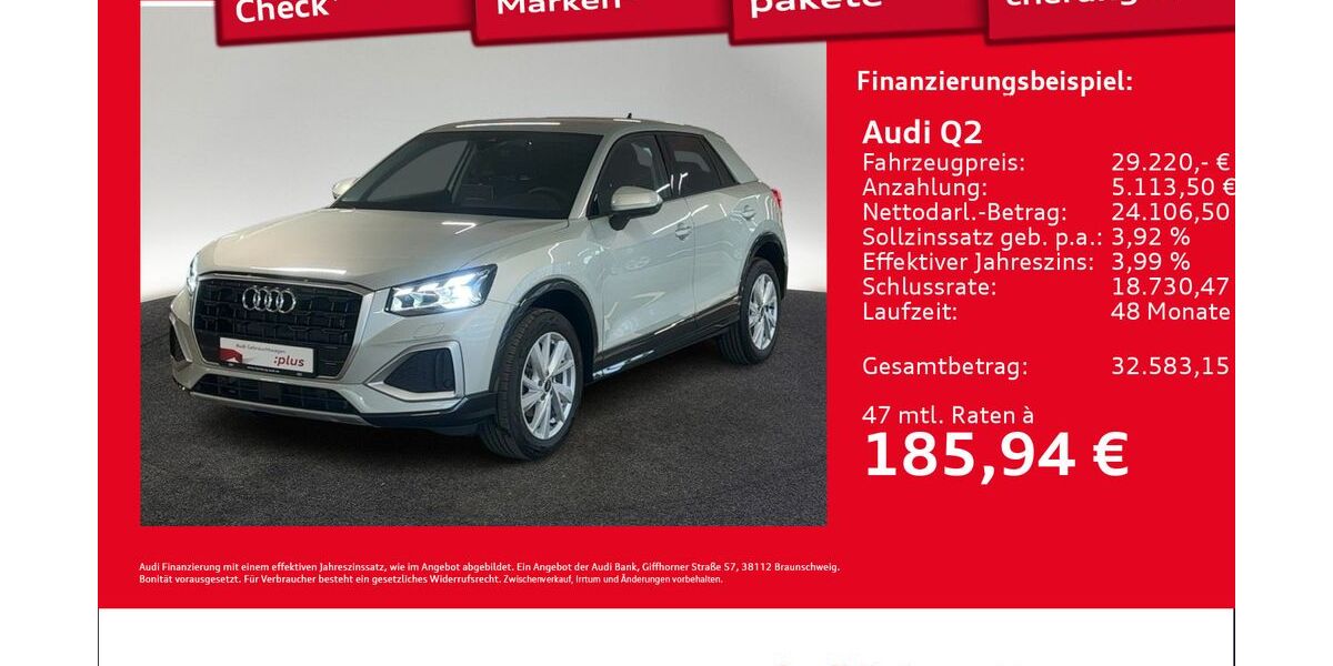Audi Q2 4.833 km 28.770 &euro; Hamburg 20537