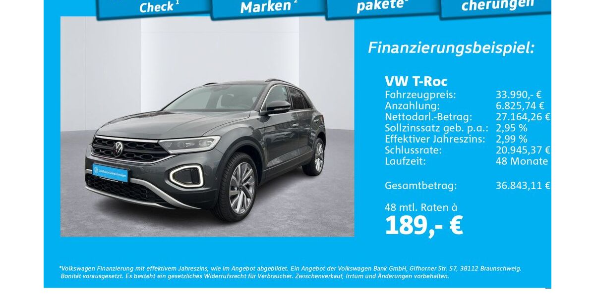 VW T-Roc 5.718 km 31.750 &euro; Hamburg 22111