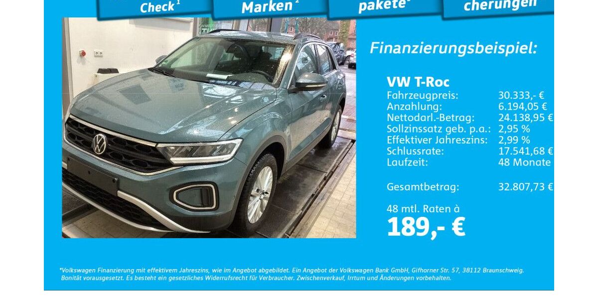 VW T-Roc 7.169 km 29.888 &euro; Hamburg 22303