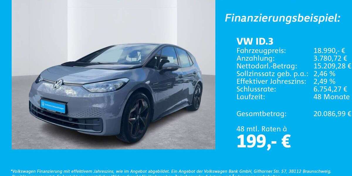 VW ID.3 63.288 km 18.990 &euro; Hamburg 22111