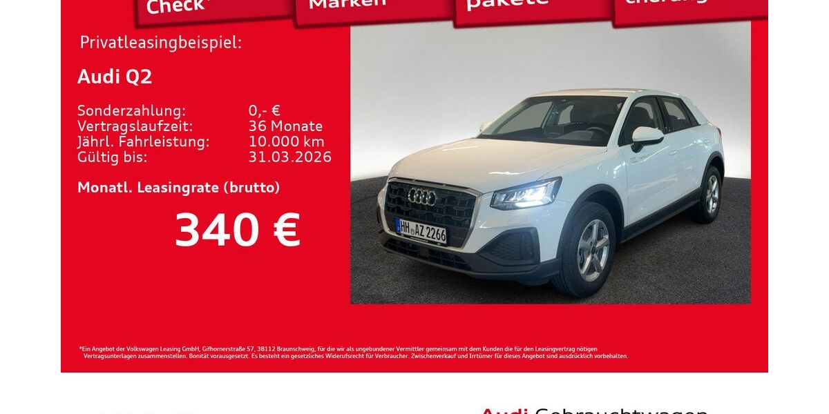 Audi Q2 1.890 km 26.440 &euro; Hamburg 20537