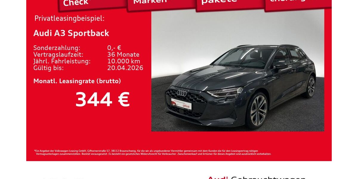 Audi A3 8.075 km 36.440 &euro; Hamburg 20537