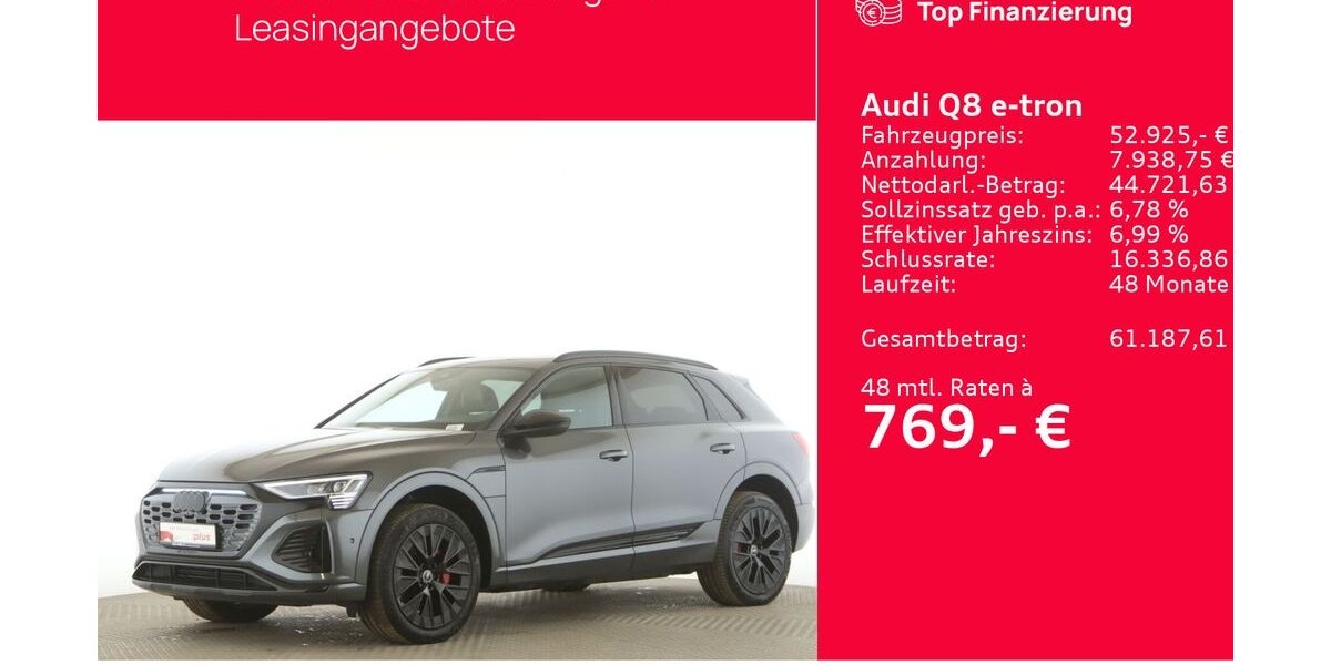 Audi Q8 e-tron 48.991 km 49.988 &euro; Seevetal 21217