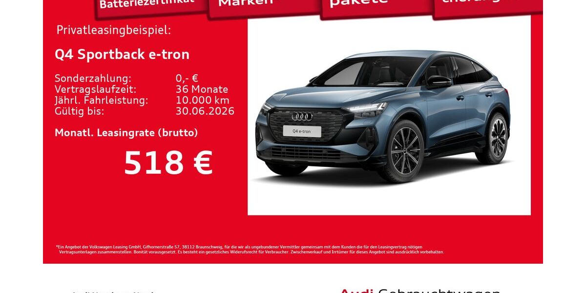 Audi Q4 e-tron 15.889 km 51.520 &euro; Hamburg 22419