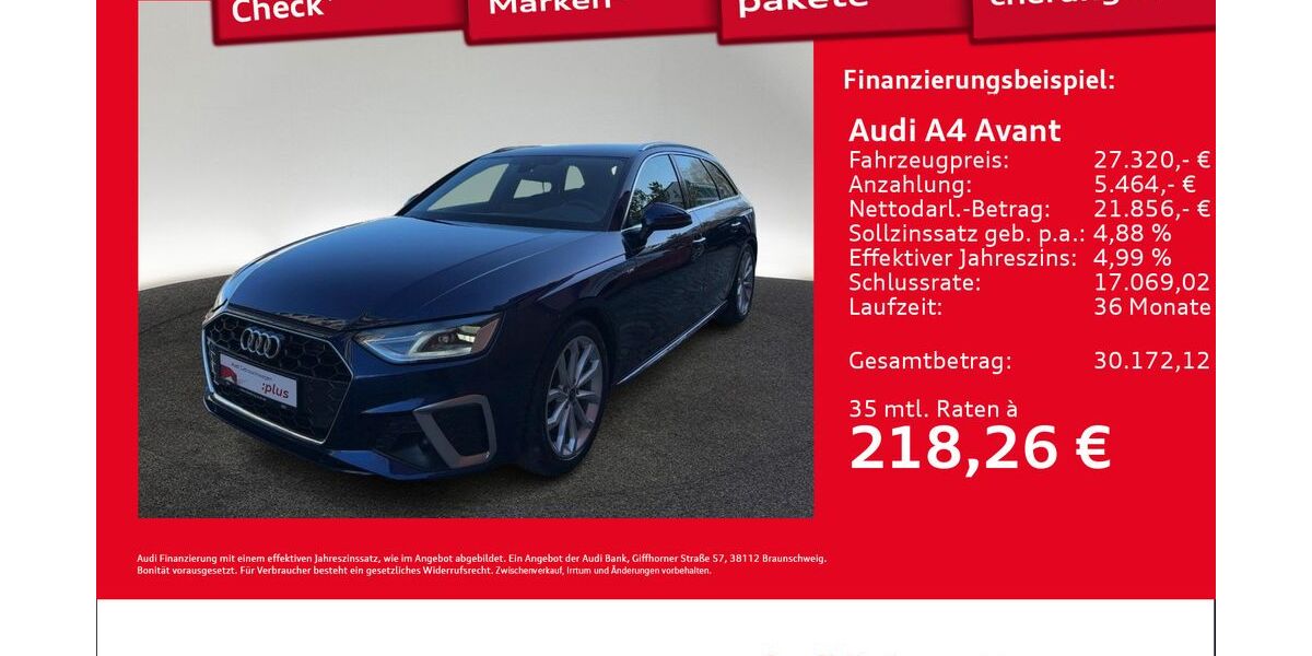 Audi A4 35.282 km 27.320 &euro; Hamburg 22419