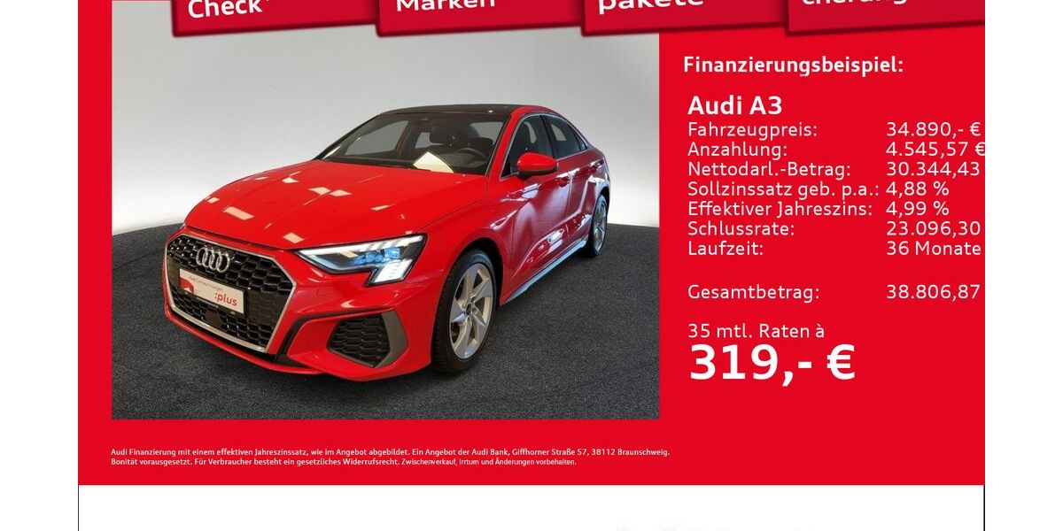 Audi A3 23.162 km 34.890 &euro; Hamburg 22419