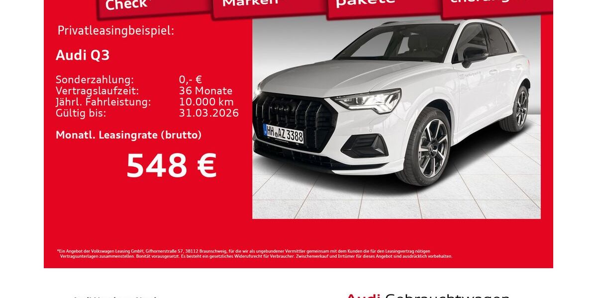 Audi Q3 1.090 km 45.450 &euro; Hamburg 22419