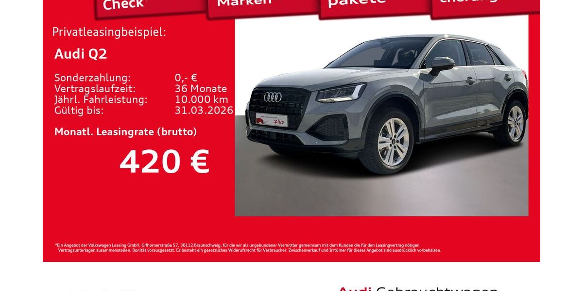 Audi Q2 2.595 km 31.933 &euro; Hamburg 22529