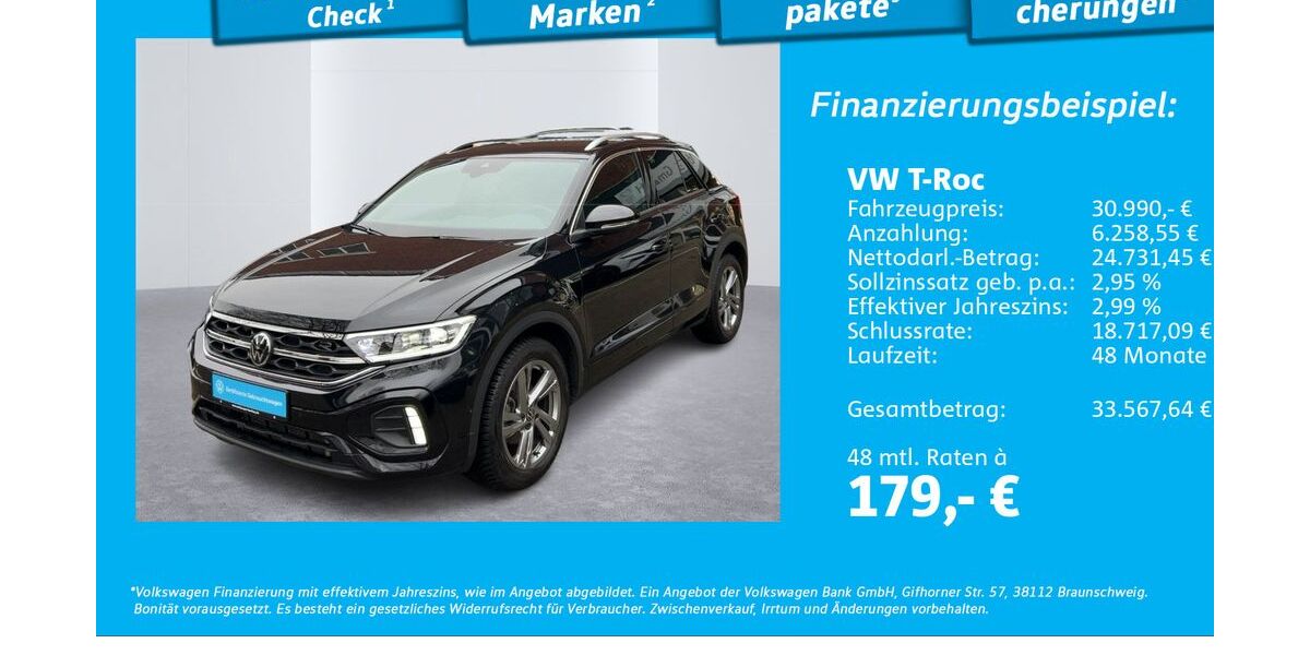VW T-Roc 24.684 km 29.444 &euro; Hamburg 22303