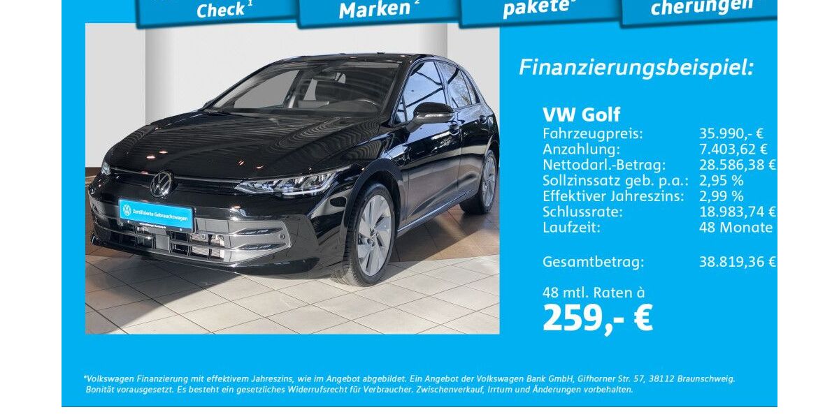 VW Golf 15.021 km 33.390 &euro; Glinde 21509