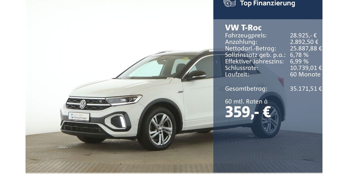 VW T-Roc 55.464 km 28.925 &euro; Jesteburg 21266