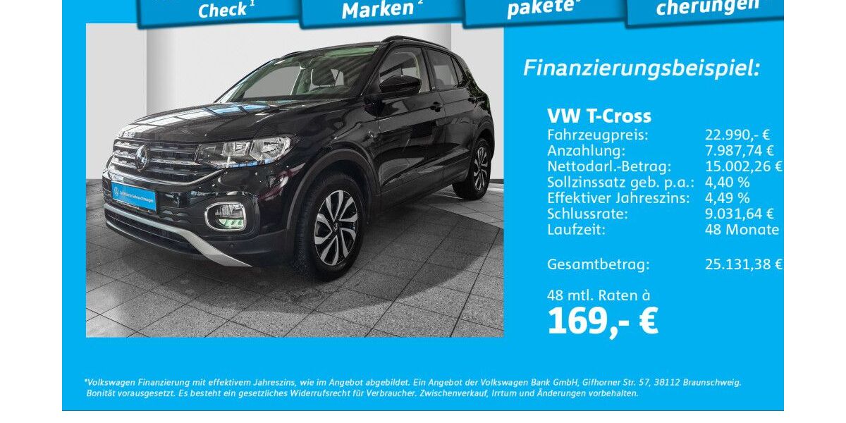 VW T-Cross 24.370 km 22.690 &euro; Glinde 21509