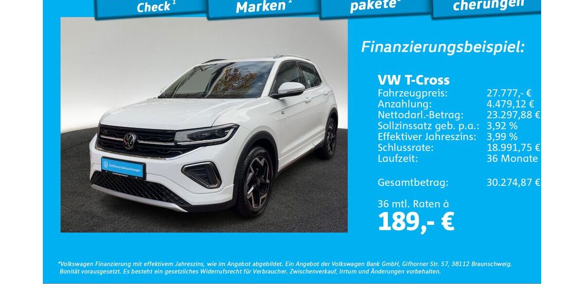 VW T-Cross 7.567 km 26.555 &euro; Hamburg 22761