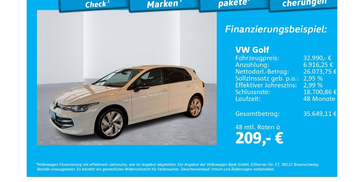 VW Golf 9.891 km 32.990 &euro; Glinde 21509