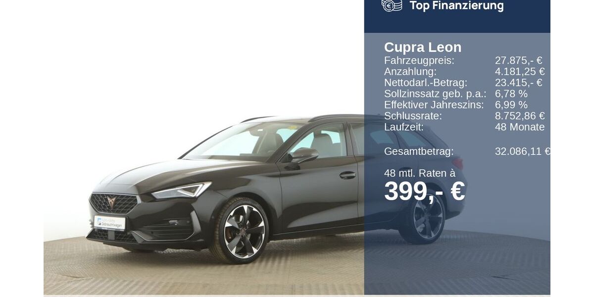 Cupra Leon 67.355 km 27.875 &euro; Wedel 22880