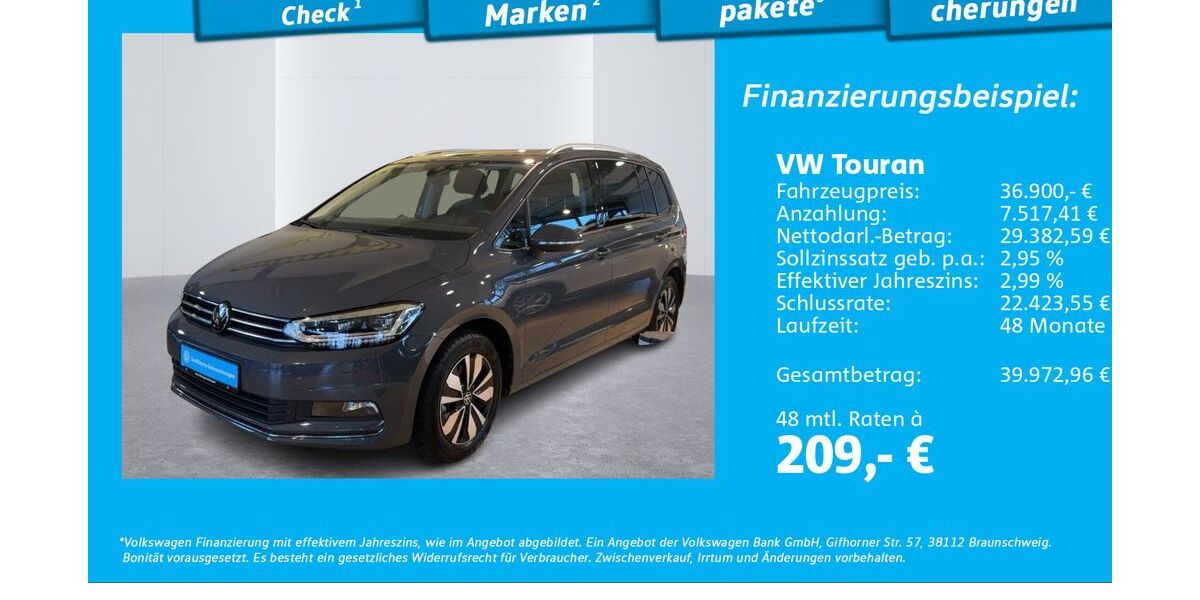 VW Touran 5.496 km 36.990 &euro; Glinde 21509