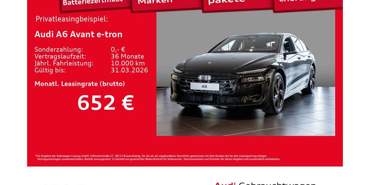 Audi A6 e-tron 1.890 km 73.660 &euro; Hamburg 20537