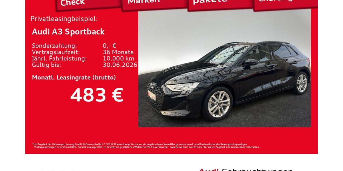 Audi A3 8.595 km 36.440 &euro; Hamburg 22529